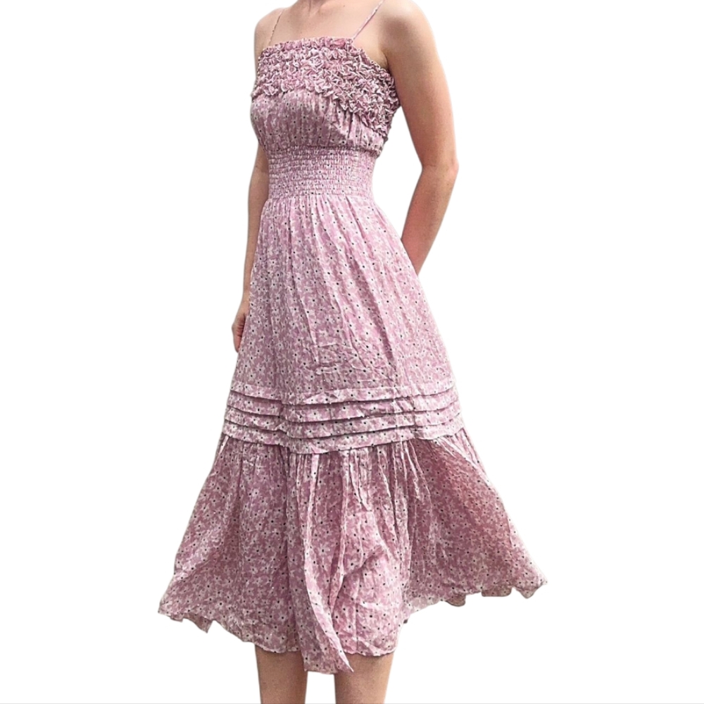 Rebecca Taylor Sleeveless Star Flower Smock Dress - Picture 5 of 5